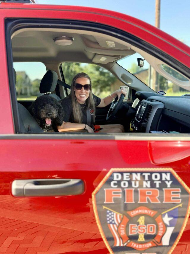Everyone meet Poppy, the #f1bbernedoodle , and her family! She’s living an amazing life with amazing people! She “works” with her momma at the fire department, and even has her own bunker gear bandana! The first three images are from this past week…the other 4 are pictures I forgot to post of her last year! Sorry @meganselfreynolds ! Here are a few things Megan has said about her over the months:

“…we absolutely adore her. We are so appreciative that you connected her with us! She is the best pup in every way. She LOVES “her” kids (and all kids). She gets excited to wake them up each morning and she’ll put them to bed each night. And walking to pick them up from school in the afternoon. She loves riding in the car and going to work with me at the fire station. We cannot imagine our lives without her!

…I have honestly been so impressed with 1) her temperament with how you all raised her and 2) how you all knew which pup would be the perfect fit for our family based on what we chatted about.

She is amazing with kiddos and the elderly and people with disabilities. That’s her specialty!”

🥰 Love this! Thanks Megan! #lckbernedoodles #lostcreekbernedoodles #firedog #lifeisbetterwithadoodle